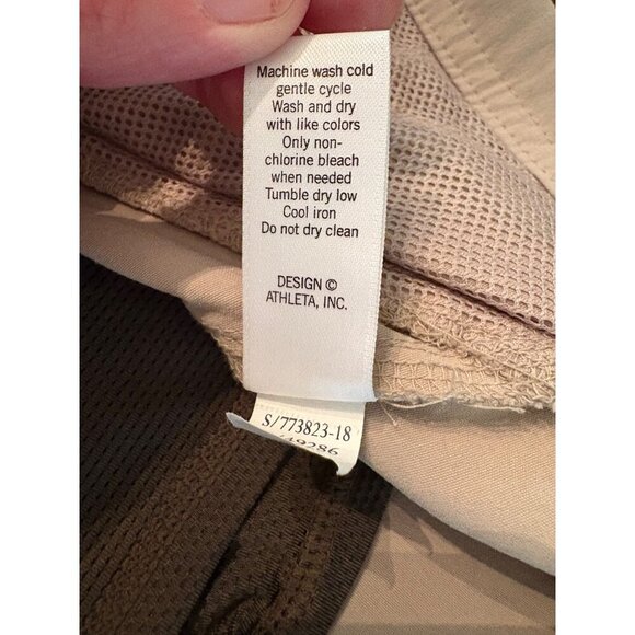 Athleta Active Quick Dry Dipper Casual Utility Skirt Skort in Tan Size 8 - Picture 10 of 12